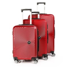 Série de 3 valises ABS Rouge - TEC TAKE