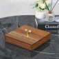 Bonbonnière en Bois carré 23x23 cm