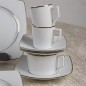 Service Petit Déjeuner KYTOT CARRE 36 Pièces en Porcelaine