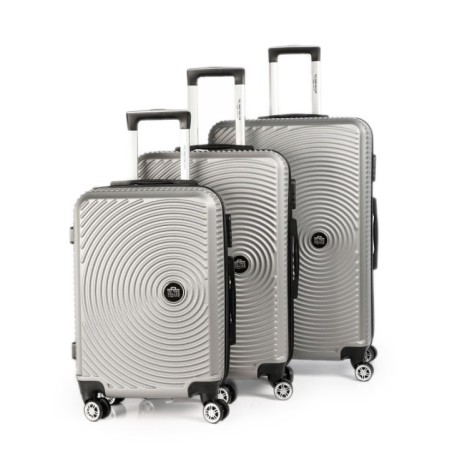 Série de 3 valises ABS Gris - TEC TAKE
