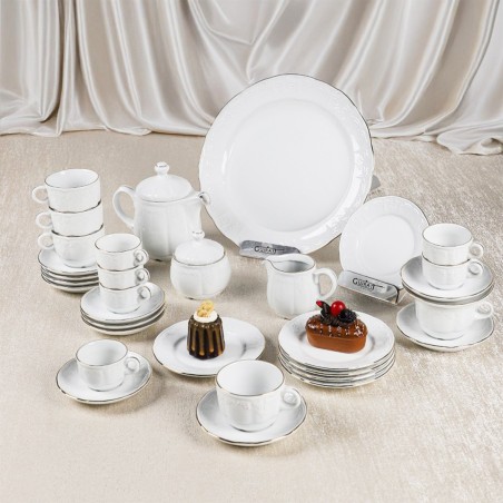 Service Petit Déjeuner DIDON 36 Pièces en Porcelaine