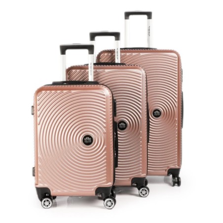 Série de 3 valises ABS Saumon - TEC TAKE