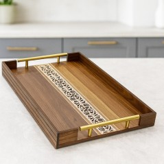 Plateau Rectangulaire en Bois 48x33 cm