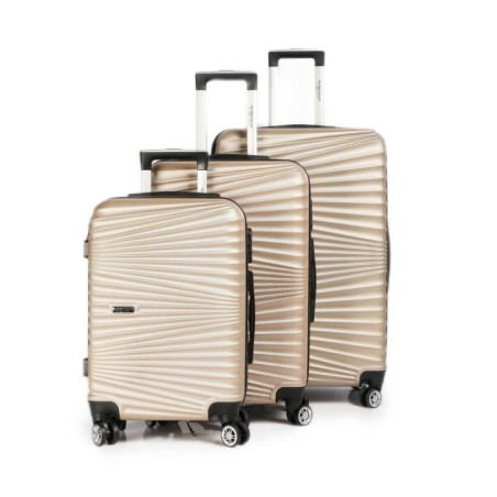 Série de 3 valises ABS Beige - TEC TAKE