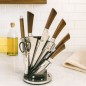 Série de Couteaux avec Support Rotatif 8 Pièces