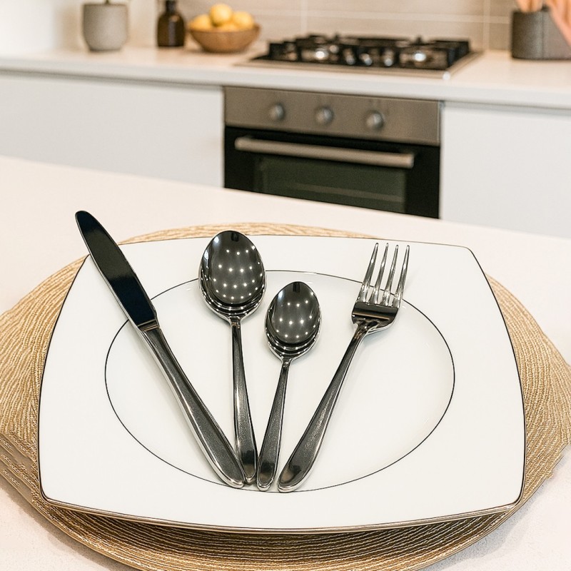 Coffret de Couverts en Acier Inoxydable 24 Pièces