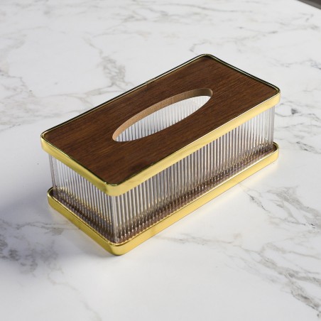 Boîte de Rangement pour Lingettes en Bois