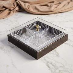 Porte Fruits Secs avec Couvercle Transparent