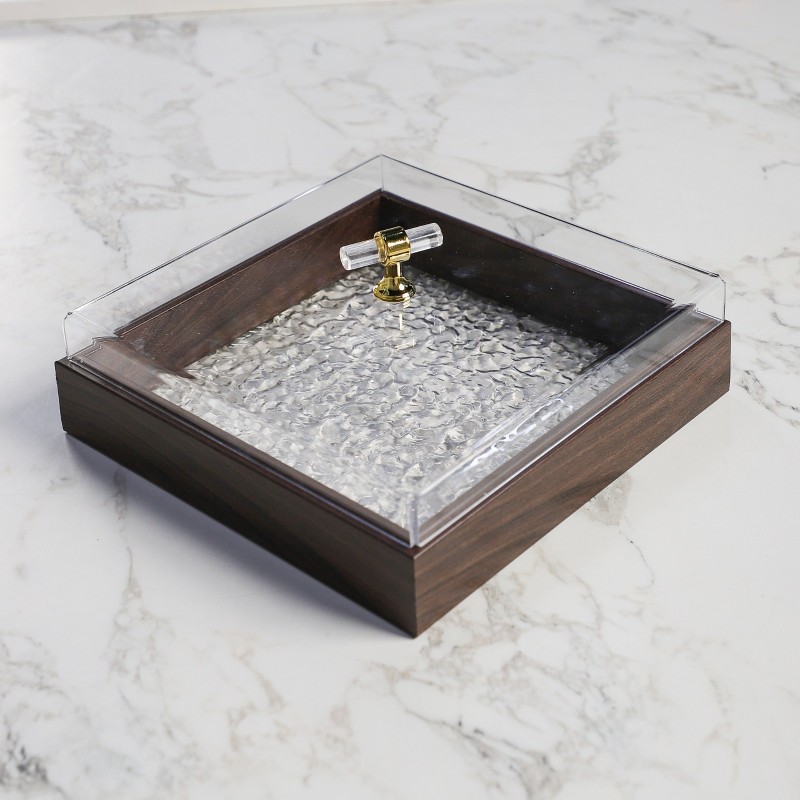 Plateau de Présentation avec Couvercle Transparent