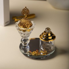 Encensoir en Verre avec Dorure