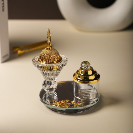 Encensoir en Verre avec Dorure