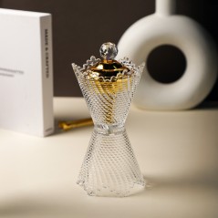 Encensoir en Verre avec Couvercle Doré