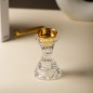 Encensoir en Verre avec Couvercle Doré
