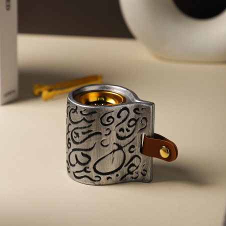 Encensoir Design Argenté avec Motifs Arabes