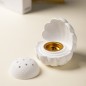 Encensoir en Céramique Blanche – Design Coquillage Encensoir en Céramique Blanche – Design Coquillage