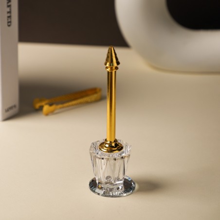 Lance-Parfum en Cristal avec Finition Dorée