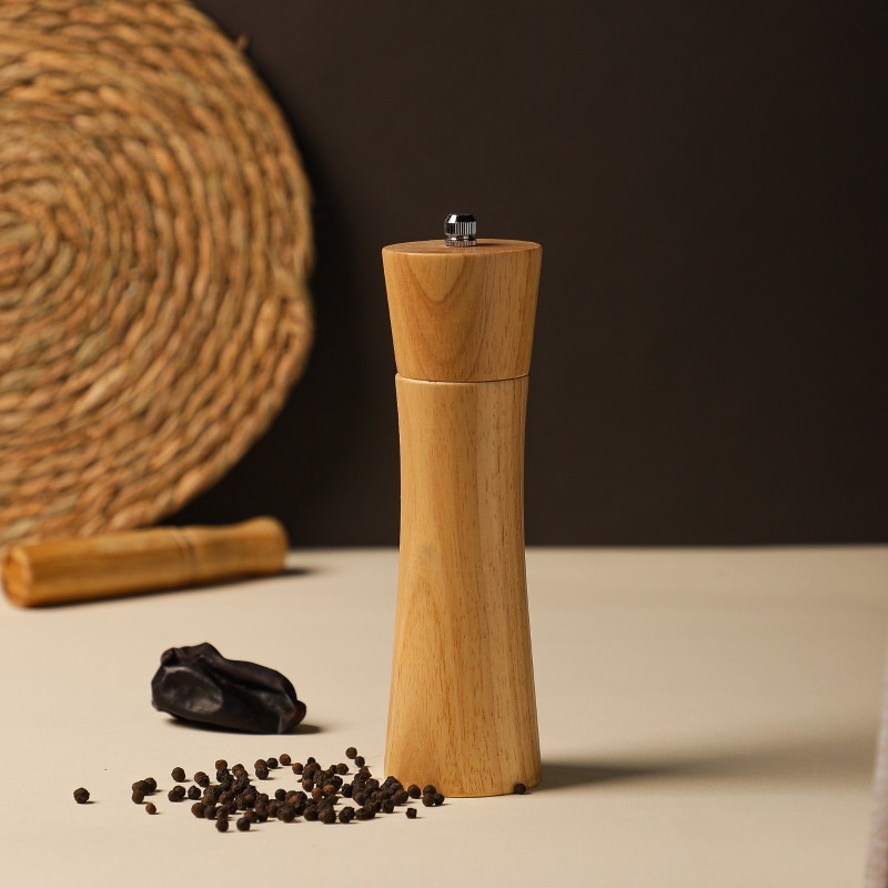 Moulin à Poivre et Épices 20 cm en Bois Naturel Moulin à Poivre et Épices 20 cm en Bois Naturel