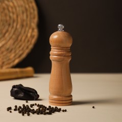 Moulin à Poivre et Épices 15 cm en Bois Naturel