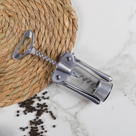 Tire-Bouchon en Inox avec Poignées Latérales