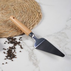 Pelle à Gâteau en Inox avec Manche en Bois