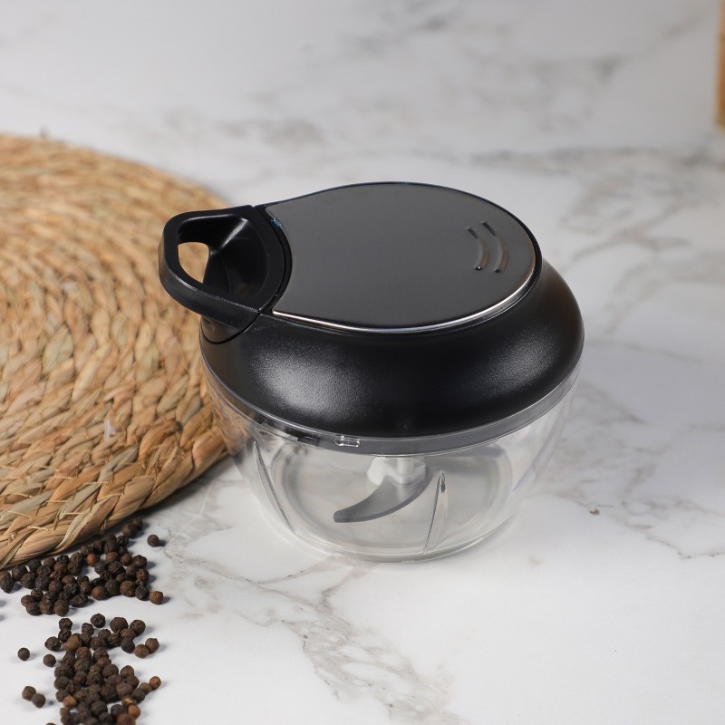 Hachoir Manuel avec Bol Transparent & Lames en Inox Hachoir Manuel avec Bol Transparent & Lames en Inox