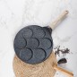 Poêle à Pancakes 25 cm Avec 7 Trous en Granite