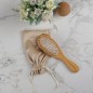 Brosse à Cheveux en Bois avec Pochette & Anti-statique