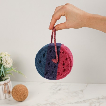 Éponge de Bain Ronde Multicolore