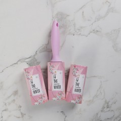 Lint Roller Anti-Peluches avec Lot de 3 Recharges