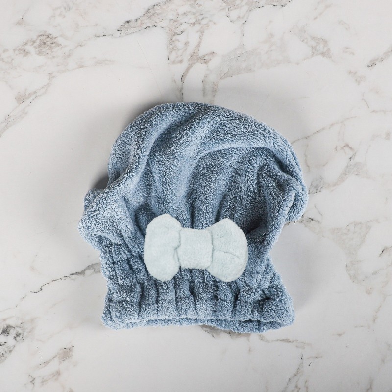 Bonnet de Bain en Microfibre avec Nœud