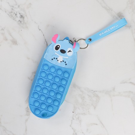 Trousse Pop It en Silicone – Motif Stitch