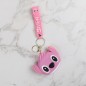 Sac Porte-clés Stitch en Silicone avec Mini Pochette Rose Sac Porte-clés Stitch en Silicone avec Mini Pochette Rose