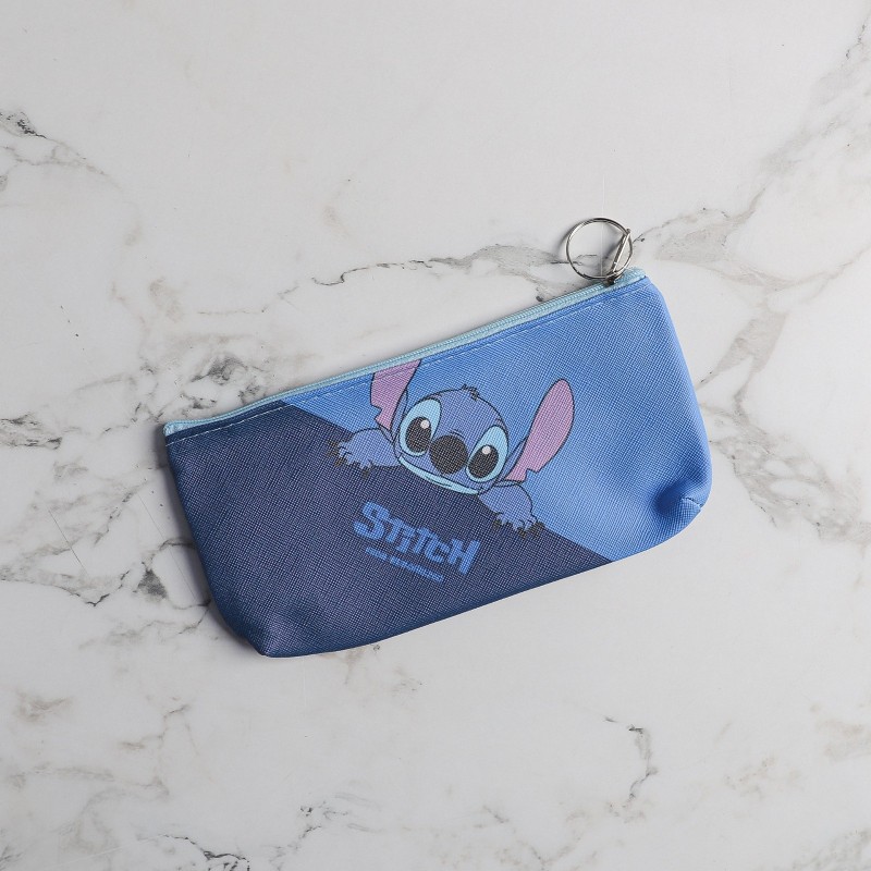 Trousse Stitch Fermeture Éclair Bleu