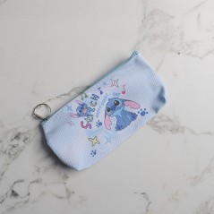 Trousse Stitch Fermeture Éclair Bleu
