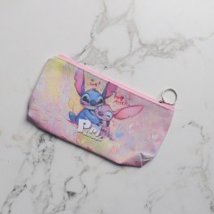 Trousse Stitch Fermeture Éclair Rose