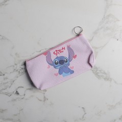 Trousse Stitch Fermeture Éclair Rose