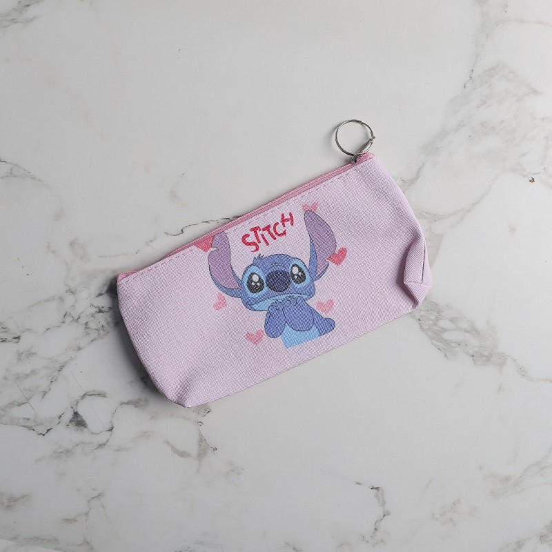 Trousse Stitch Fermeture Éclair Rose