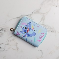 Portefeuille Stitch Bleu