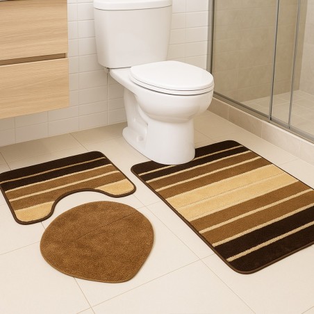 Tapis Salle Bain 3 Pièces