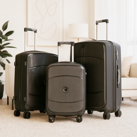 Série de 3 Valises en Polypropylène Incassable Noir - Holiday