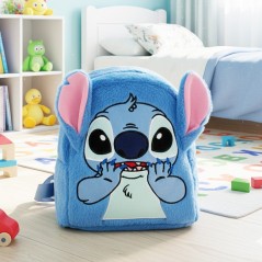 Sac à Dos Enfant Stitch en Peluche Douce – Bleu