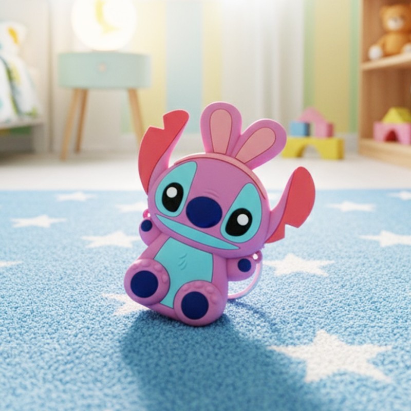 Mini Pochette 3D Stitch - Rose