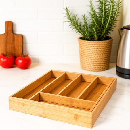 Organisateur de Couverts 42x43 cm en Bois