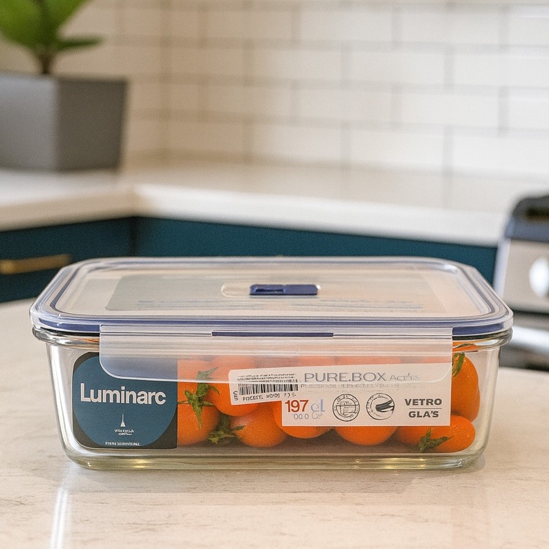 Boîte de Conservation 1,97 L en Verre avec Couvercle