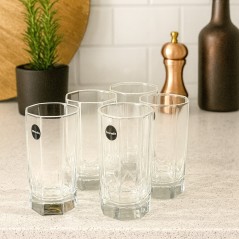 Lot de 6 Verres à Eau en Verre Transparent