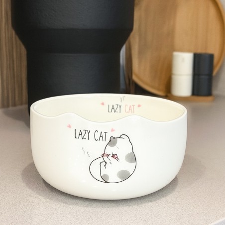 Bol en Céramique avec Motif Chat Mignon