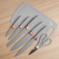 Set d'ustensiles de cuisine 19 pièces en silicone - Gris