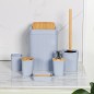 Série salle de bain 7 Pièces en Plastique - Gris Série salle de bain 7 Pièces en Plastique - Gris