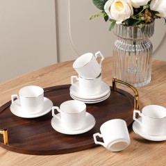 Service à Café en Porcelaine 12 Pièces