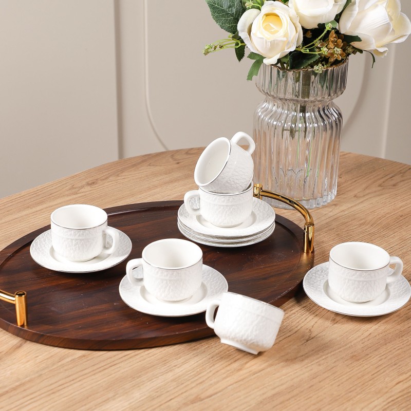 Service à Café en Porcelaine 12 Pièces Service à Café en Porcelaine 12 Pièces